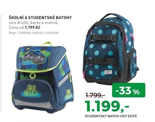 ŠKOLNÉ A ŠTUDENTSKÉ BATOHY