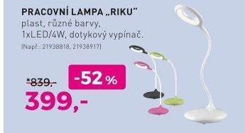 PRACOVNÁ LAMPA „RIKU“