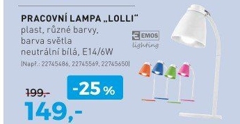 PRACOVNÁ LAMPA „LOLLI“