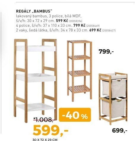 REGÁLY „BAMBUS“