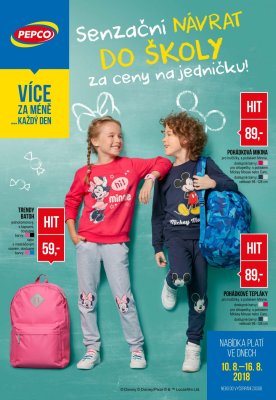 akční leták PEPCO 10.8.2018-16.8.2018