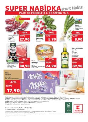 akční leták Kaufland 16.8.2018-22.8.2018
