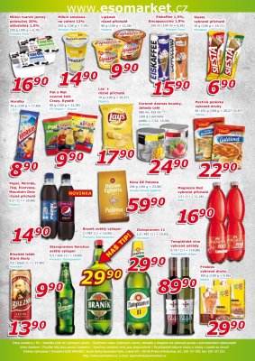 akční leták ESO MARKET 15.8.2018-26.8.2018