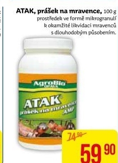 Přípravek proti mravencům prášek Atak AgroBio