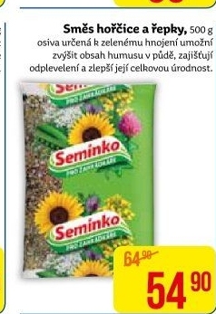 Osivo směs hořčice a řepky Semínko