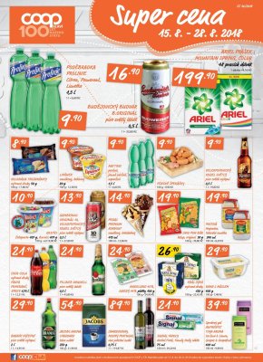akční leták COOP 15.8.2018-21.8.2018