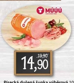 Šunka dušená písecká výběrová Maso uzeniny Písek