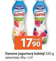 Jogurtový nápoj koktejl Danone