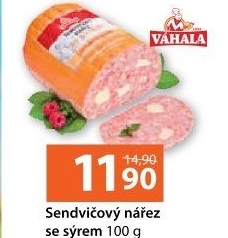 Nářez sendvičový se sýrem Váhala