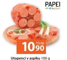 Utopenci v aspiku Lahůdky Papei