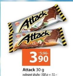 Oplatky Attack Sedita