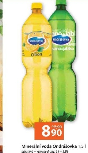 Voda ochucená Ondrášovka