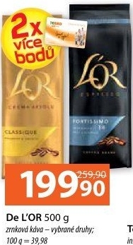Zrnková káva L'or