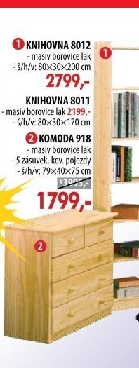 Knihovna 8012 lakovaná