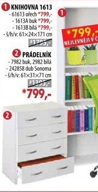 Knihovna 1613 bílá
