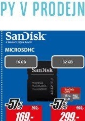 173446 microSDHC 16GB 98MB/s SANDISK