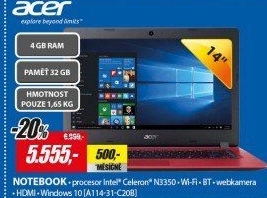 A114-31-C20B 14 N3350 4G 32G W10ACER