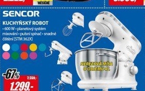 STM 3620WH stolní mixérSENCOR