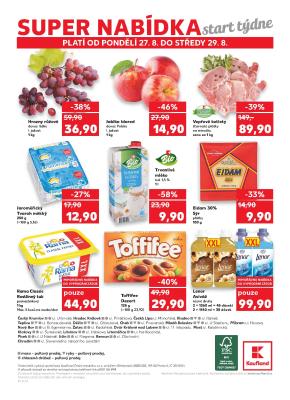 akční leták Kaufland 26.8.2018-29.8.2018