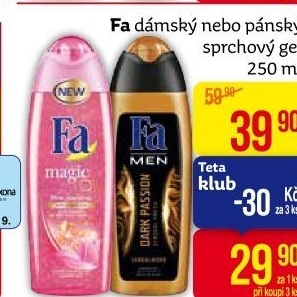 Sprchový gel Fa
