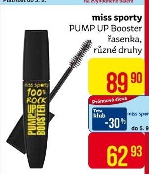 Řasenka Pump Up Booster Miss Sporty