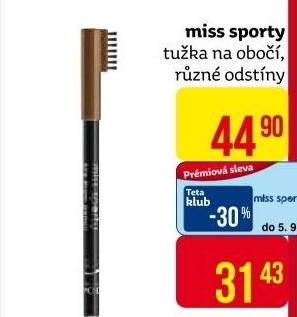 Tužka na obočí Miss sporty