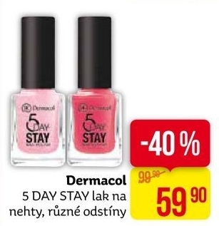 Lak na nehty 5 Day Stay Dermacol