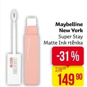 Tekutá rtěnka Superstay Matte Ink Maybelline