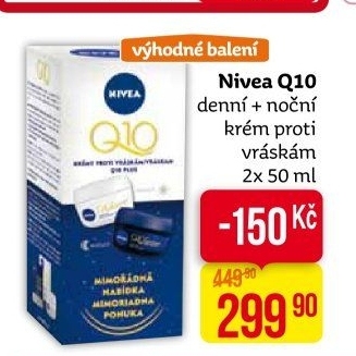 Balení krém denní a noční proti vráskám Q10 Nivea