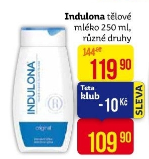 Tělové mléko Indulona