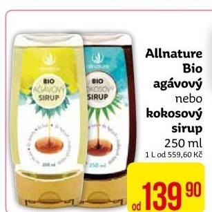 Agávový sirup Allnature