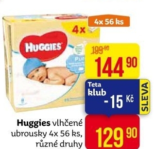 Vlhčené ubrousky dětské Huggies