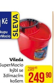 Kbelík se ždímacím košem Super Mocio Vileda