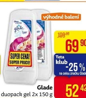 Osvěžovač vzduchu gel Glade by Brise