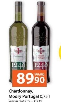 Víno Chardonnay Templářské sklepy Čejkovice