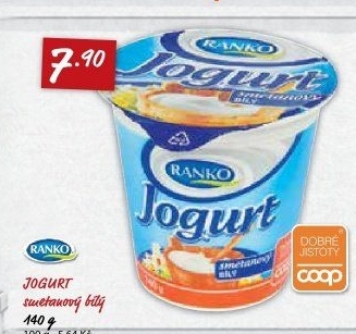 Bílý jogurt smetanový Ranko