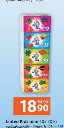 Papírové kapesníčky 3vrstvé Linteo Kids