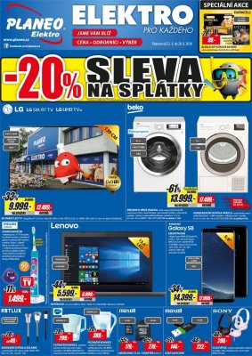 akční leták Planeo Elektro 22.8.2018-28.8.2018