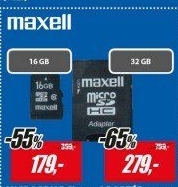 MicroSDHC 16GB CL10 + adpt 854717 MAXELL
