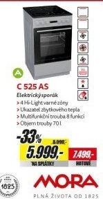 C 525AS SPORÁK SKLOKERAMICKÝMORA