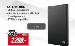 HDD 2TB USB3.0 Expansion černýSEAGATE