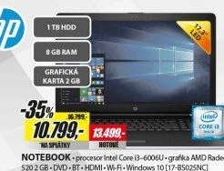 17-bs025nc 17,3 i3-6006U 8G 1T 2G W10 HP