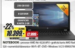 15-bw057nc 15,6 A6 8G 256SSD 2GB W10 HP