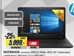 15-rb014nc 15,6 E2-9000e 4G 500GB W10 HP