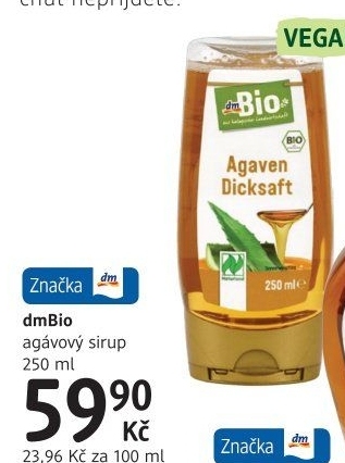 Agávový sirup dm Bio