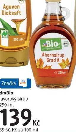 Javorový sirup dm Bio