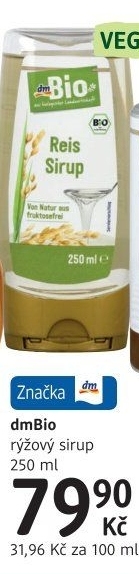 Rýžový sirup dm Bio