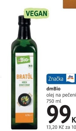 Olej na pečení dm Bio