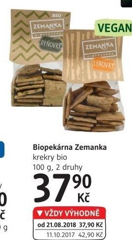 Krekry Biopekárna Zemanka