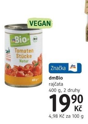 Rajčata konzervovaná dm Bio